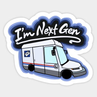 Next Gen Electric Mail Truck Sticker